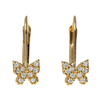 Ohrringe Damiata Gioielli Kind in Gelbgold Zircone 435/102 - 435/102